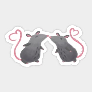 Kissing Mice Sticker